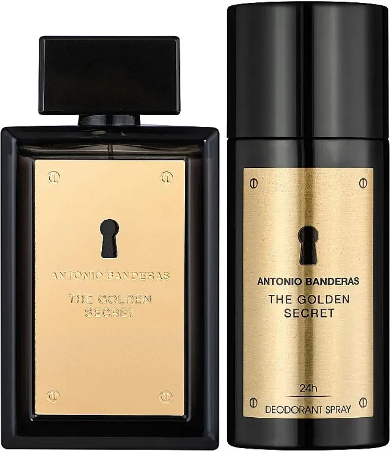 Kit The Golden Secret Antonio Banderas Masculino Eau de Toilette 100ml+ Desodorante Corporal 150ml