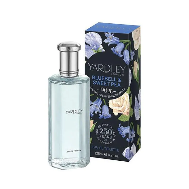 YARDLEY BLUEBELL & SWEET PEA EAU DE TOILETTE 125ML CELEBRATING EDITION