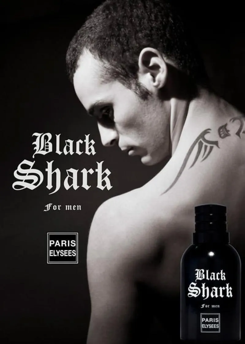 PARIS ELYSEES BLACK SHARK FOR MEN EAU DE TOILETTE 100ML