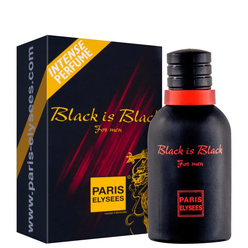PARIS ELYSEES BLACK IS BLACK MASCULINO EAU DE TOILETTE 100ML