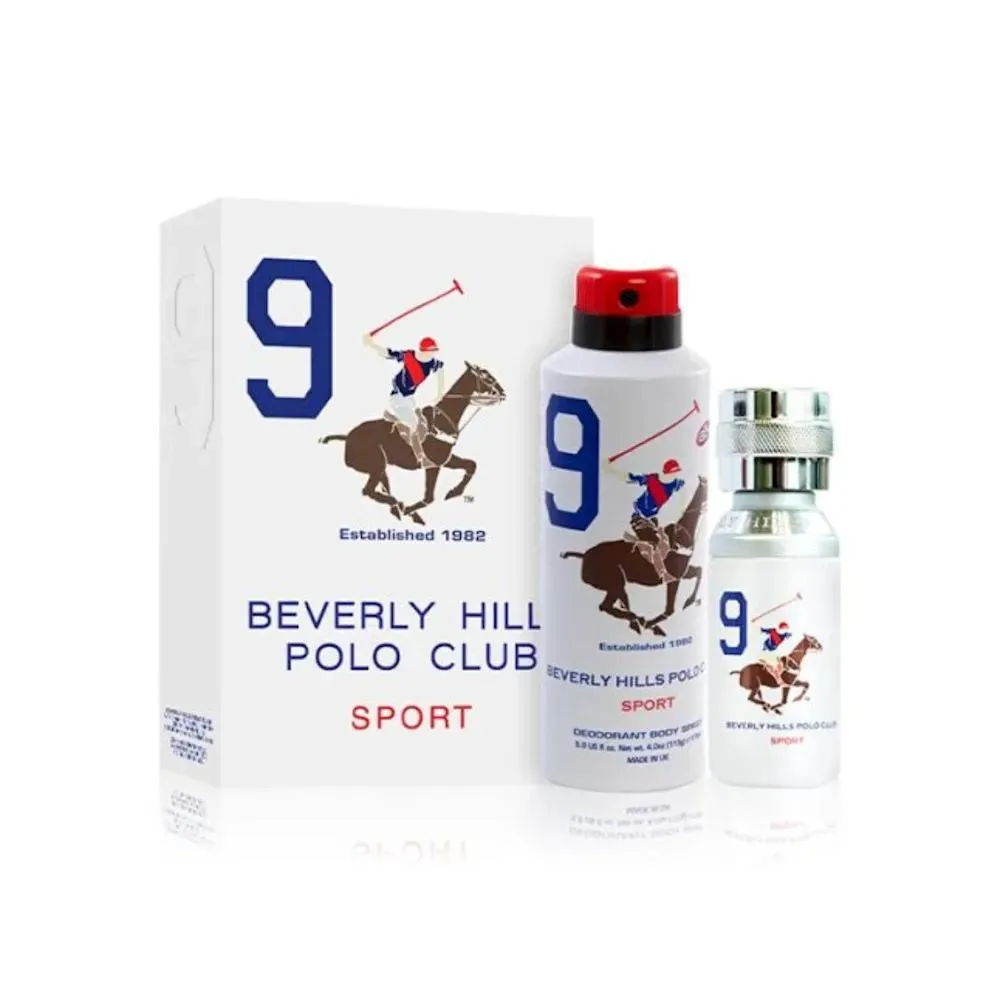 BEVERLY HILLS POLO CLUB SPORT N9 EDT 50ML + DEO BODY SPRAY N9 175ML
