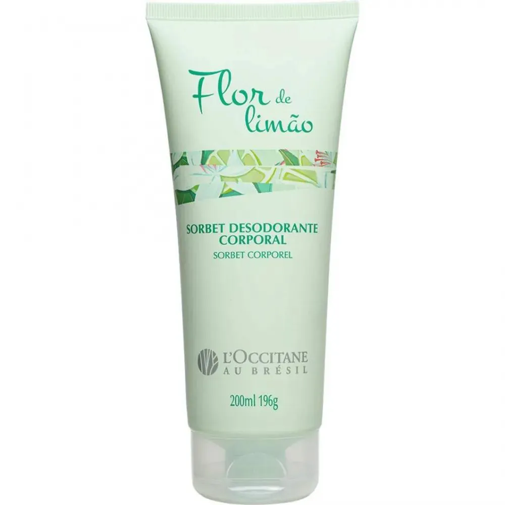 L´OCCITANE AU BRÉSIL POMAR DE FLORES SORBET DESODORANTE CORPORAL FLOR DE LIMÃO 200ML