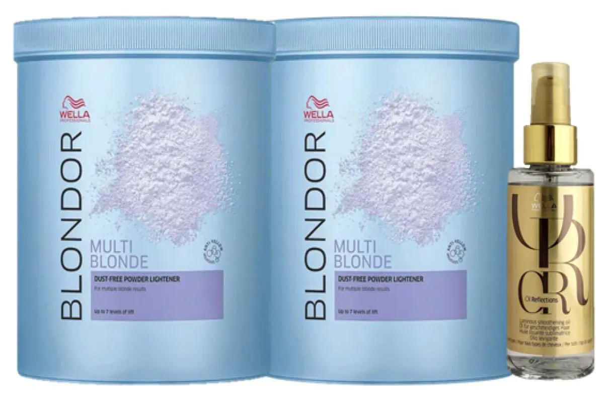 Kit Wella Pó Descolorante 800G E Oil Reflection 100ml