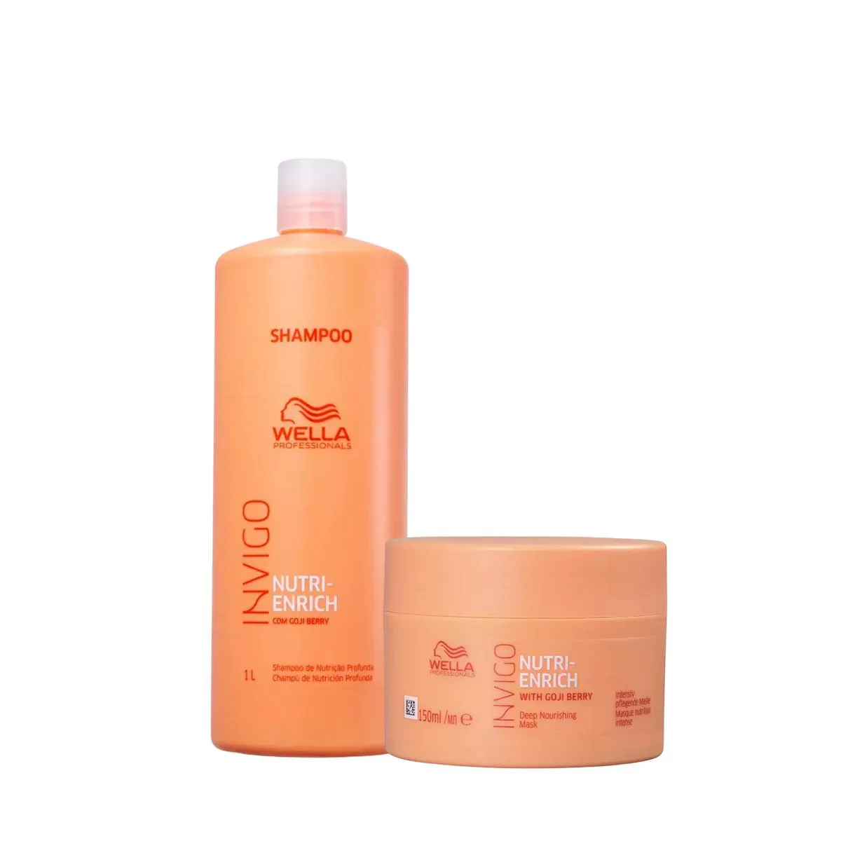 Kit Nutri - Enrich Shampoo 1L E Máscara 150ml - Wella