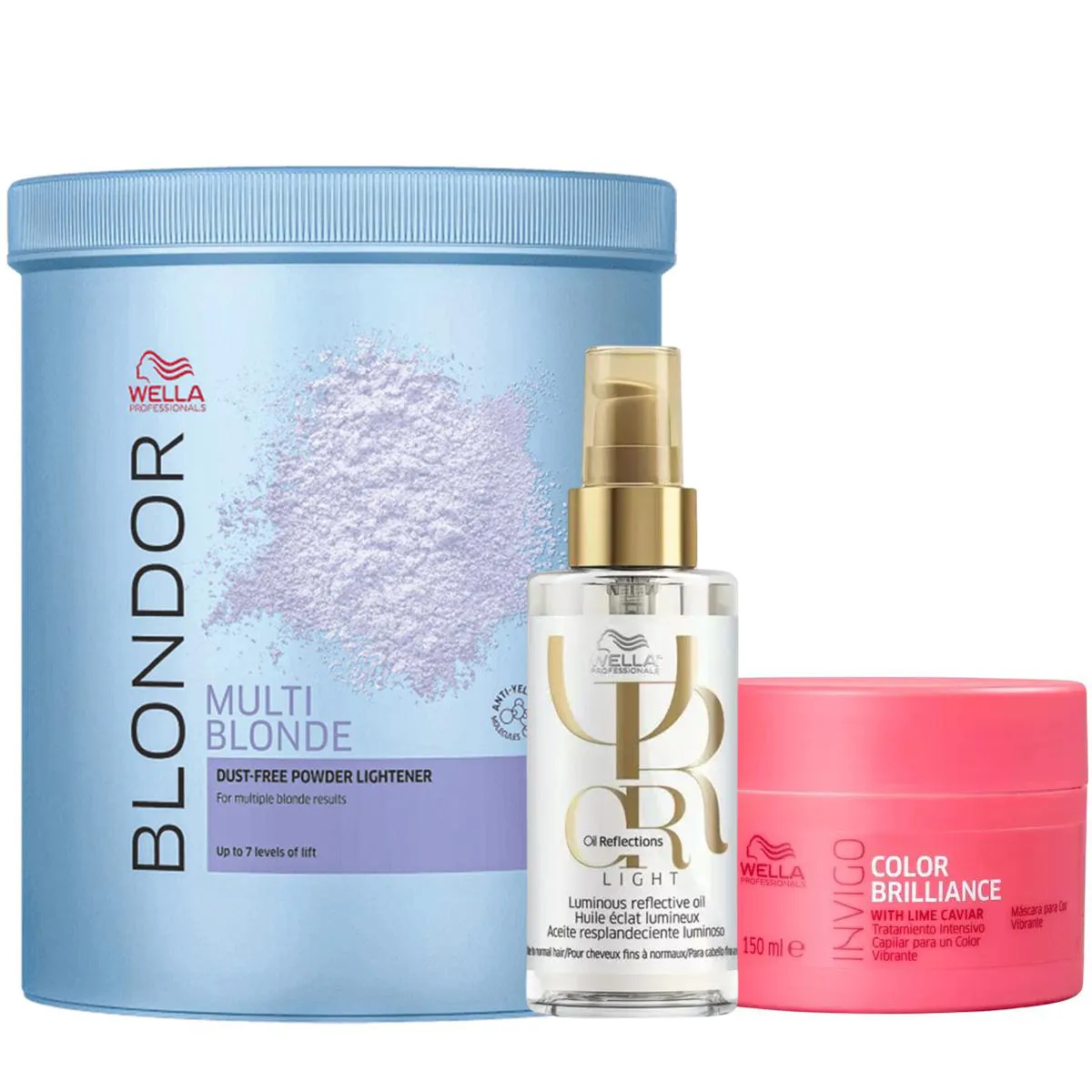 KIT Pó DESCOLORANTE, MáSCARA BRILLIANCE E OIL REFLECTIONS 100ML