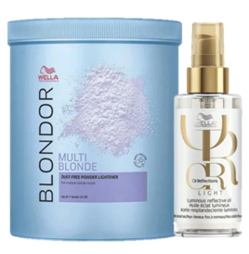 Kit Wella Pó Descolorante 800G E Oil Reflection Light 100ml