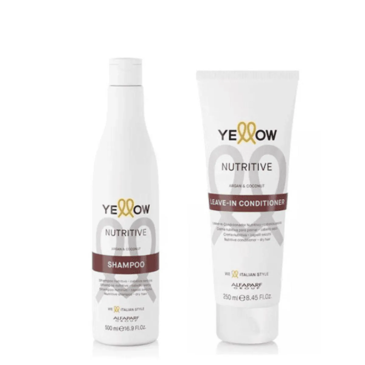 KIT NUTRITIVE SHAMPOO E LEAVE-IN CONDICIONADOR - YELLOW
