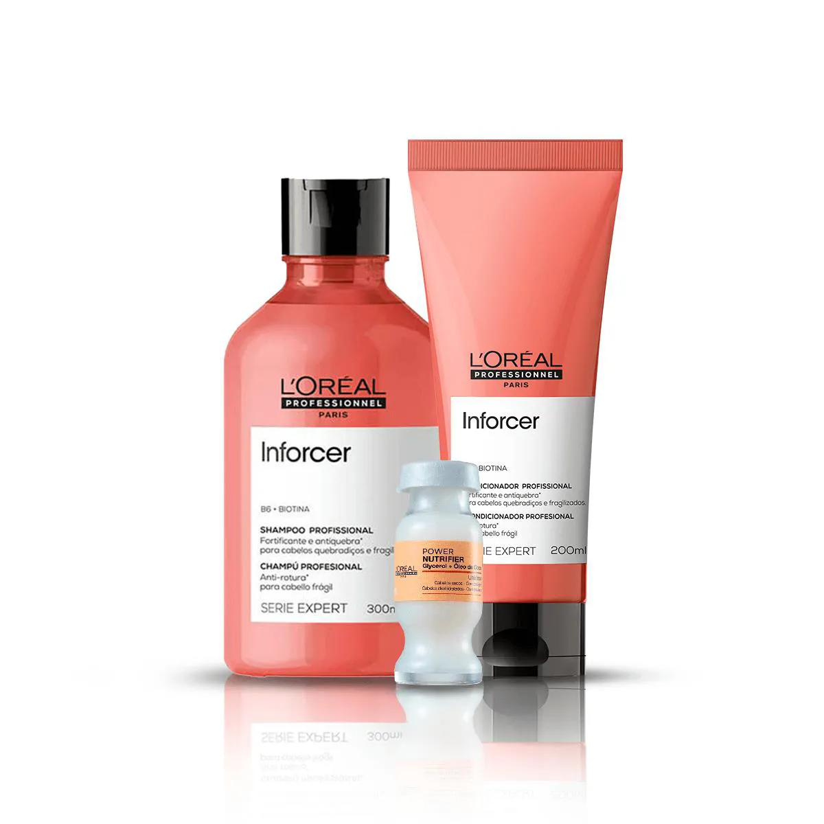 KIT INFORCER - SHAMPOO, COND E POWER DOSE 15ML