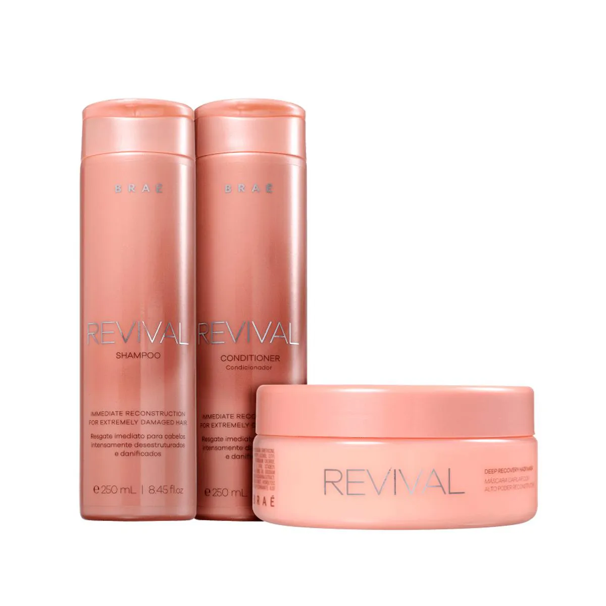 Braé Revival - Kit Shampoo, Condicionador E Mascara Capilar