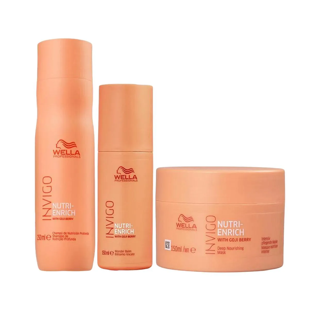 Kit Wella Pro Invigo Enrich Sh 250ml + Masc 150ml + Lv 150ml
