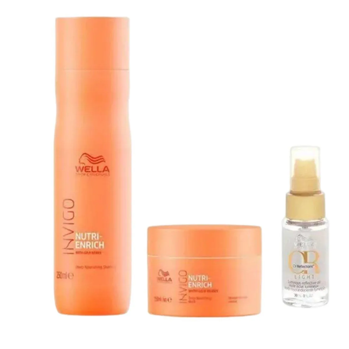 Kit Invigo Nutri Enrich + Oil Reflections Light - Wella