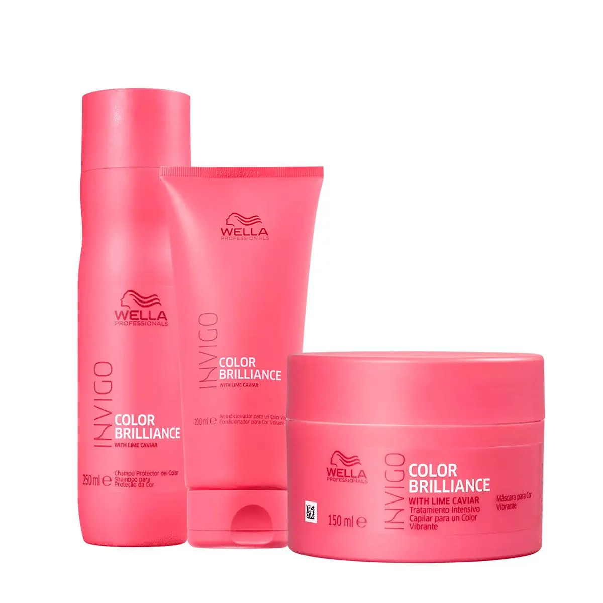 Kit Shampoo, Cond, Máscara Brilliance - Wella