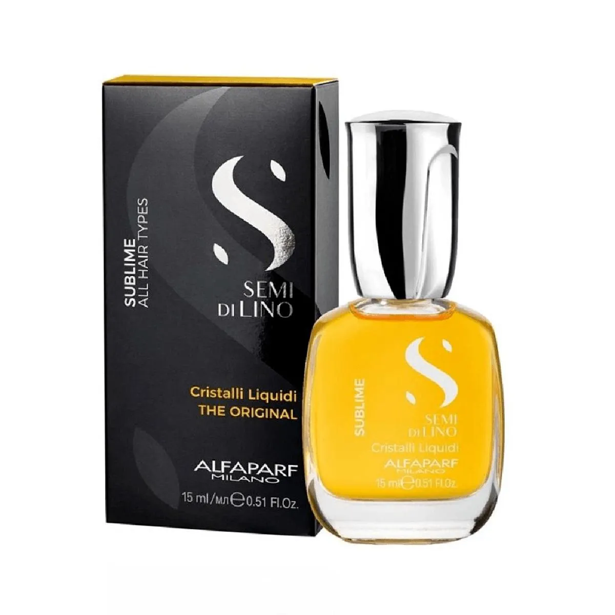 Alfaparf Semi Di Lino Sublime Cristalli Liquidi - Óleo Capilar 15ml