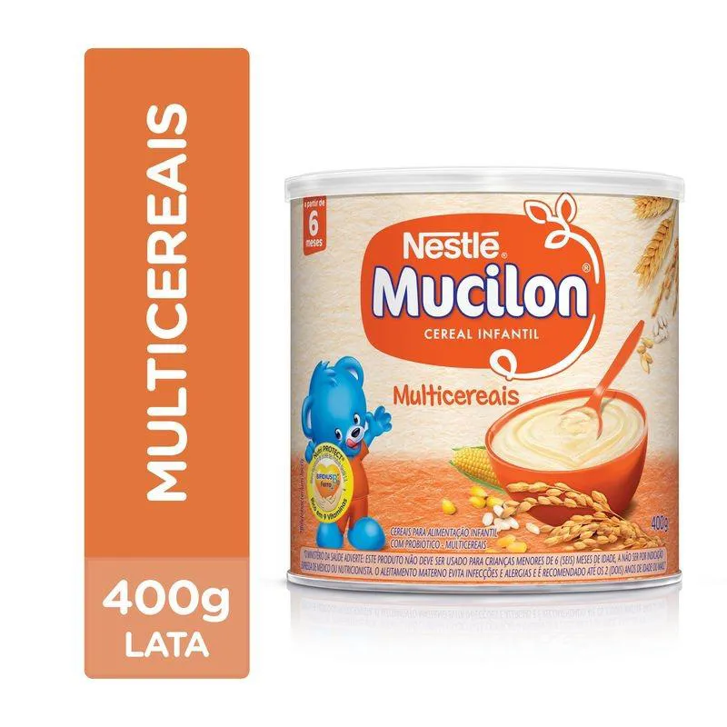 CEREAL INFANTIL MUCILON MULTICEREAIS 400G