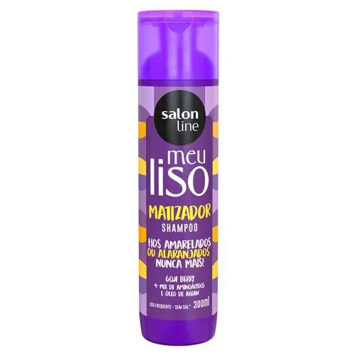 Shampoo Vegano Matizador Salon Line Meu Liso Loiro Matizado Cabelos Loiros 300ml