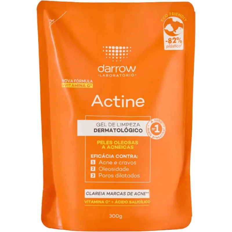 GEL DE LIMPEZA FACIAL ACTINE + VITAMINA C REFIL 300G