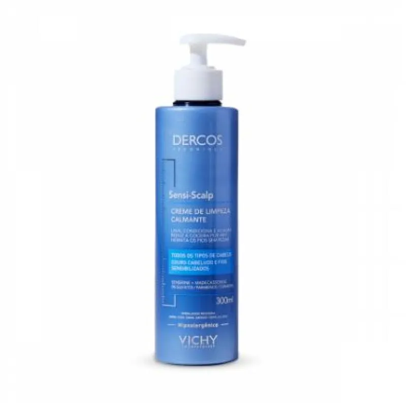 CREME DE LIMPEZA CALMANTE DERCOS SENSI-SCALP 300ML