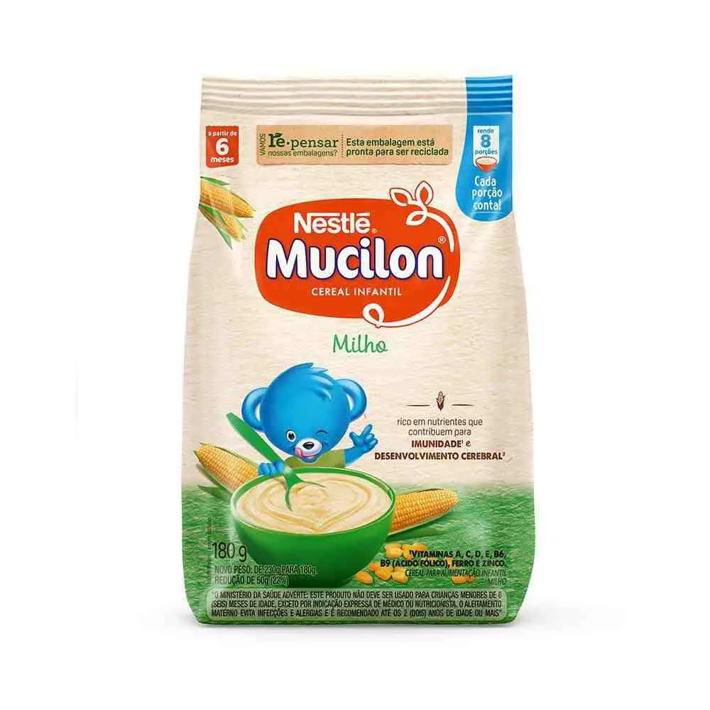 CEREAL INFANTIL MUCILON MILHO 180G