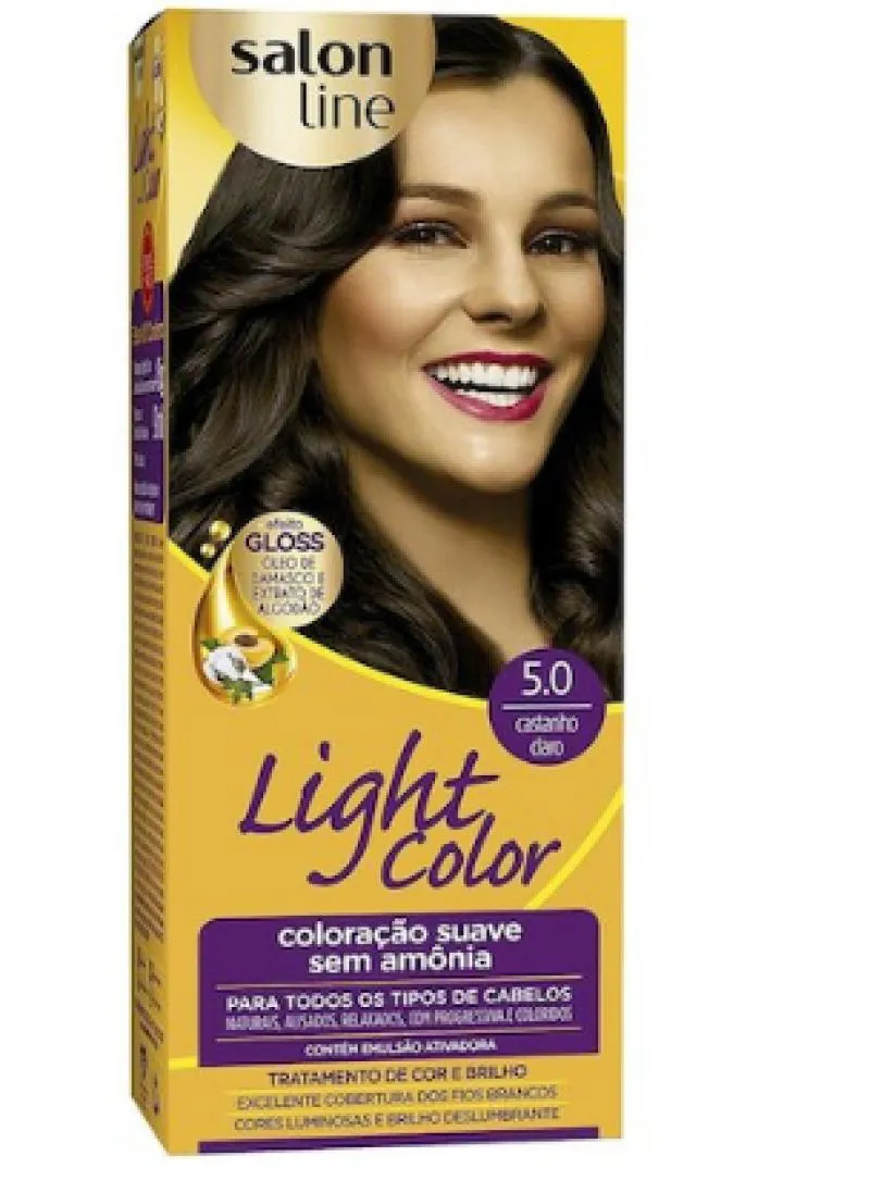 COLORAçãO LIGHT COLOR 5.0 CASTANHO CLARO SALON LINE