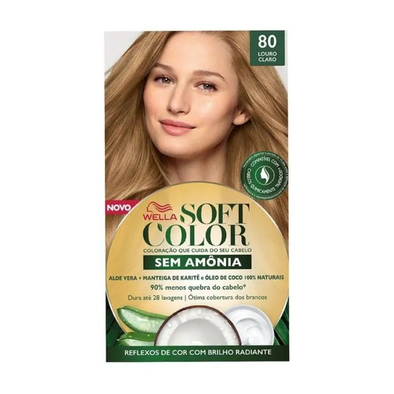 TINTA DE CABELO SOFT COLOR LOURO CLARO 80 35G