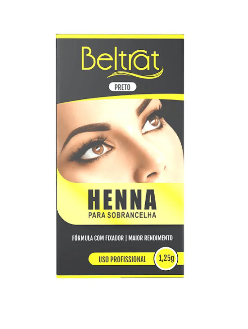 HENNA BELTRAT PRETO PROFISSIONAL SOBRANCELHA 1,25G