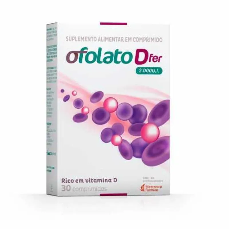OFOLATO D FER 2.000UI COM 30 COMPRIMIDOS