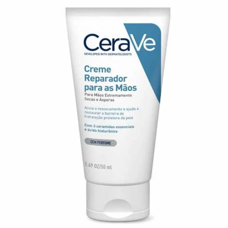 CREME REPARADOR PARA AS MãOS CERAVE COM 50ML