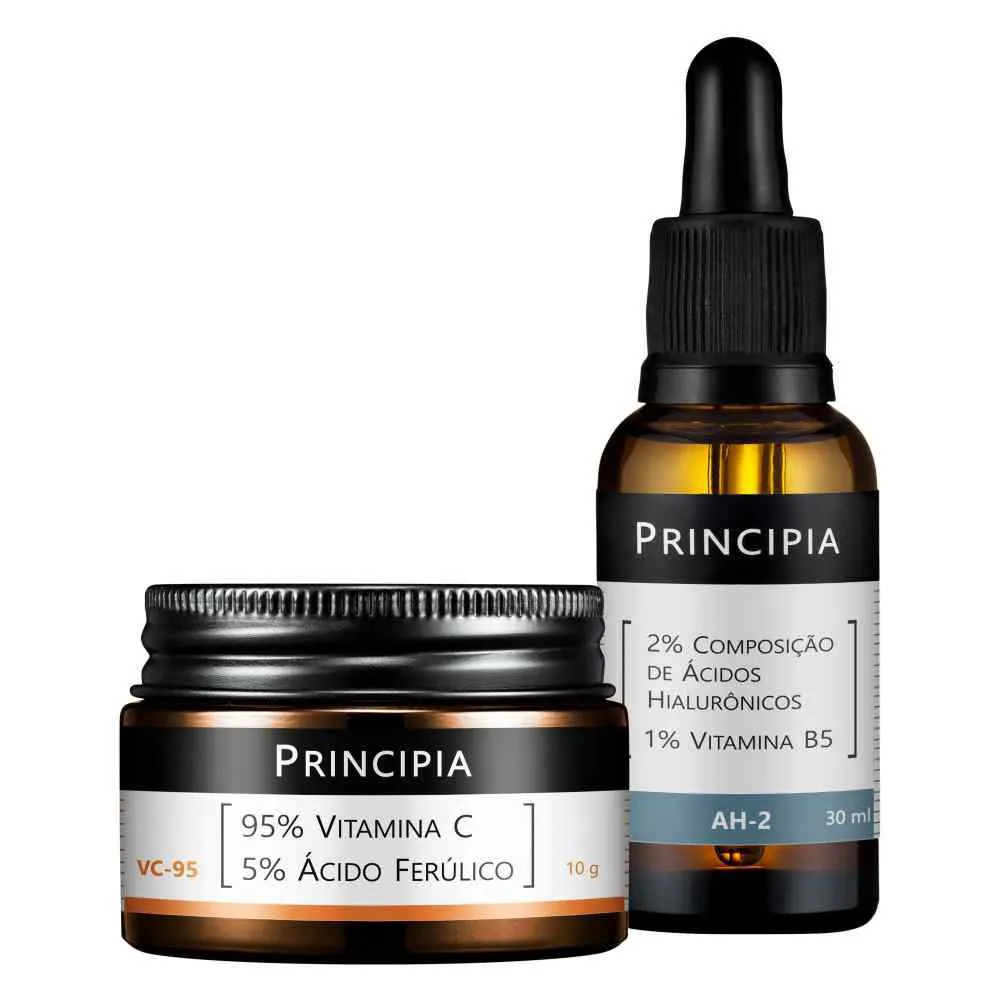 KIT VITAMINA C PURA 95% + ÁCIDO HIALURôNICO PRINCIPIA SKINCARE | Droga Raia