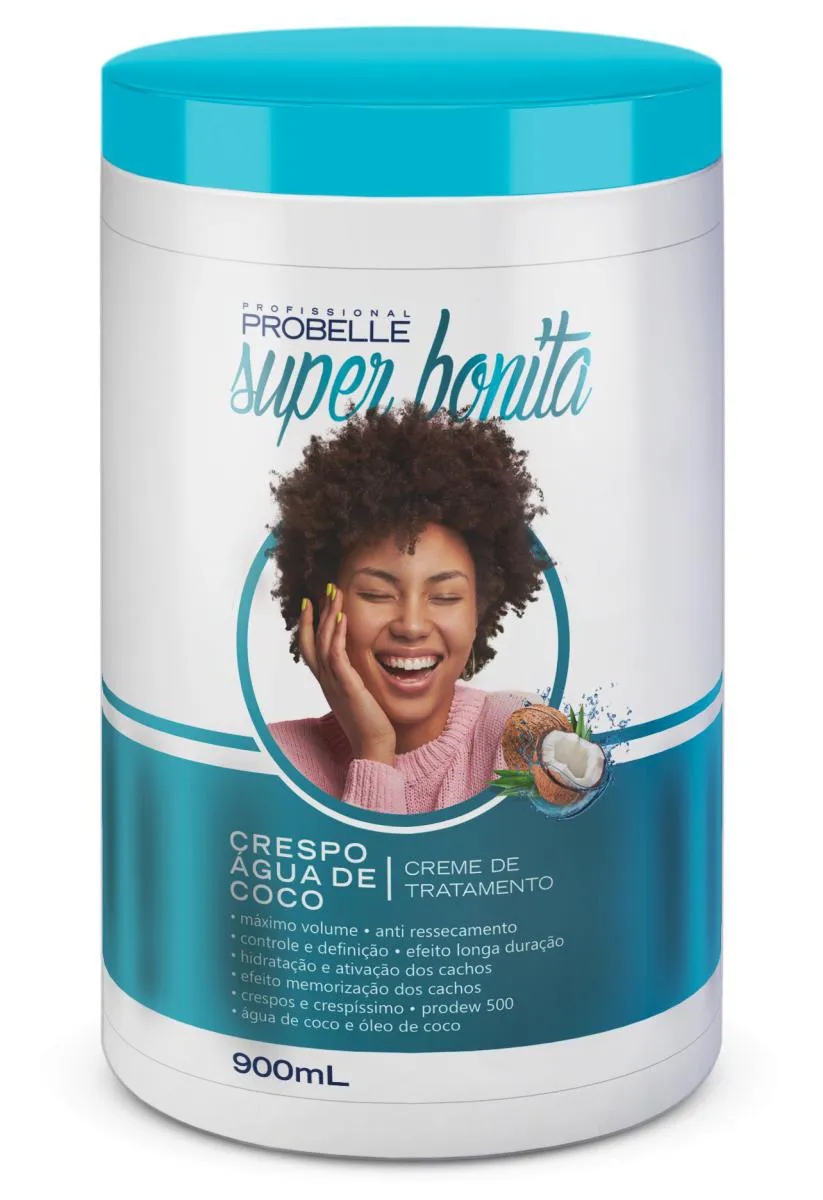 MáSCARA DE TRATAMENTO CRESPO ÁGUA DE COCO 900G PROBELLE