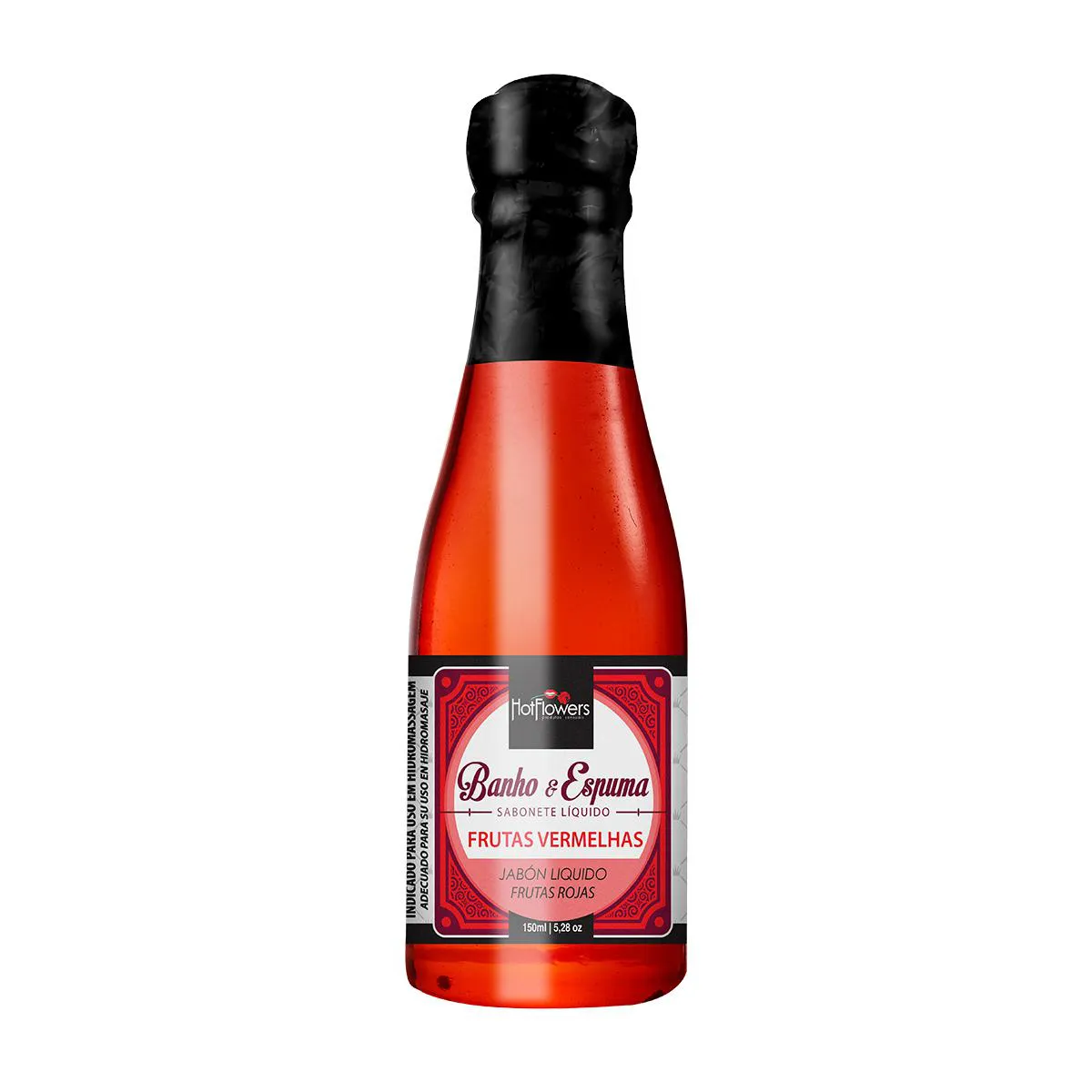 ESPUMA PARA BANHO BANHEIRA HIDROMASSAGEM OFURô SPA ESPUMANTE RELAXAMENTO AROMA FRUTAS VERMELHAS 150ML
