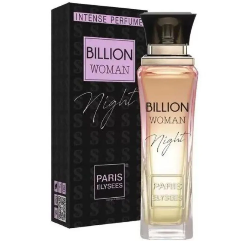 BILLION WOMAN NIGHT PARIS ELYSEES PERFUME FEMININO 100ML EDT