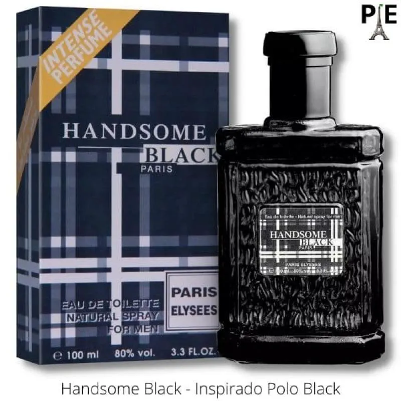 Handsome Black Paris Elysees Eau de Toilette 100ml - Perfume Masculino