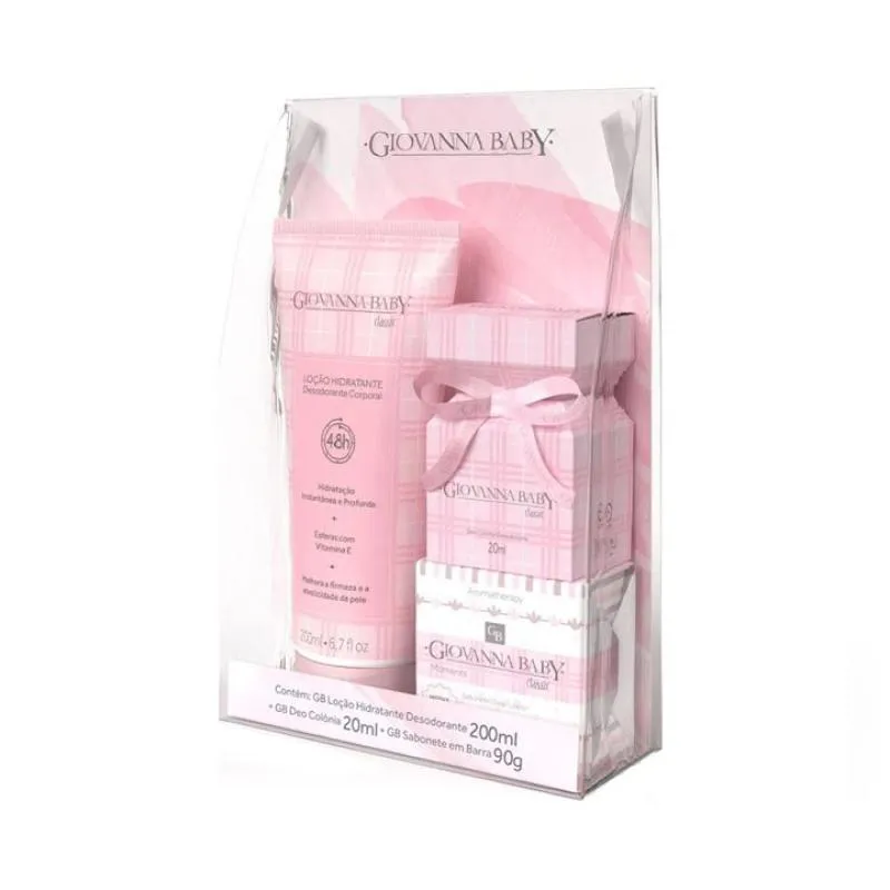 KIT GIOVANNA BABY CLASSIC COLôNIA HIDRATANTE E SABONETE