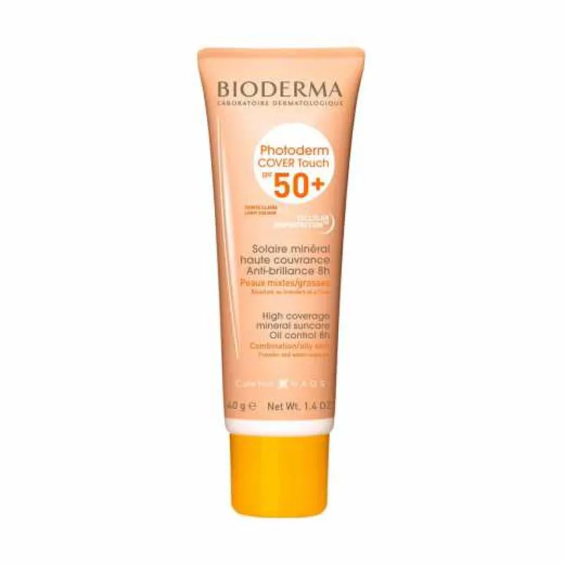 PHOTODERM COVER TOUCH  50+, BIODERMA, 40 ML COR:CLARA