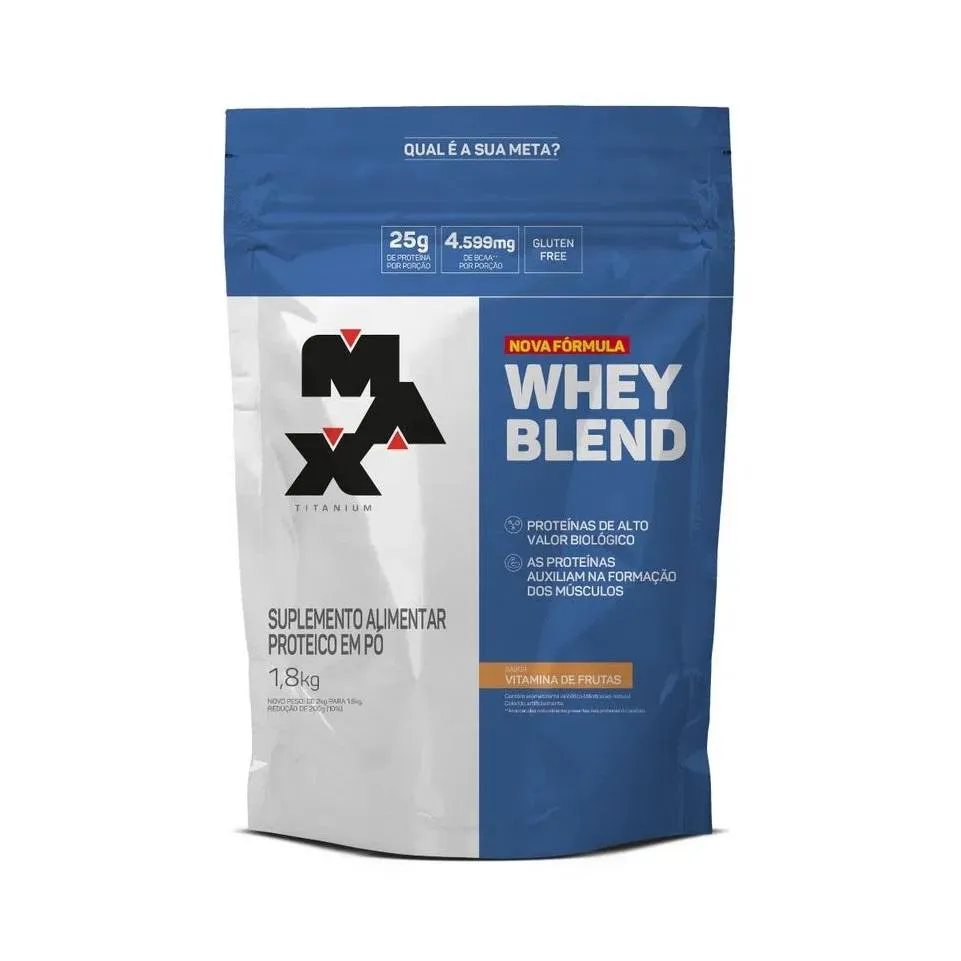 WHEY BLEND (1,8KG) - NOVA FóRMULA - SABOR: VITAMINA DE FRUTAS