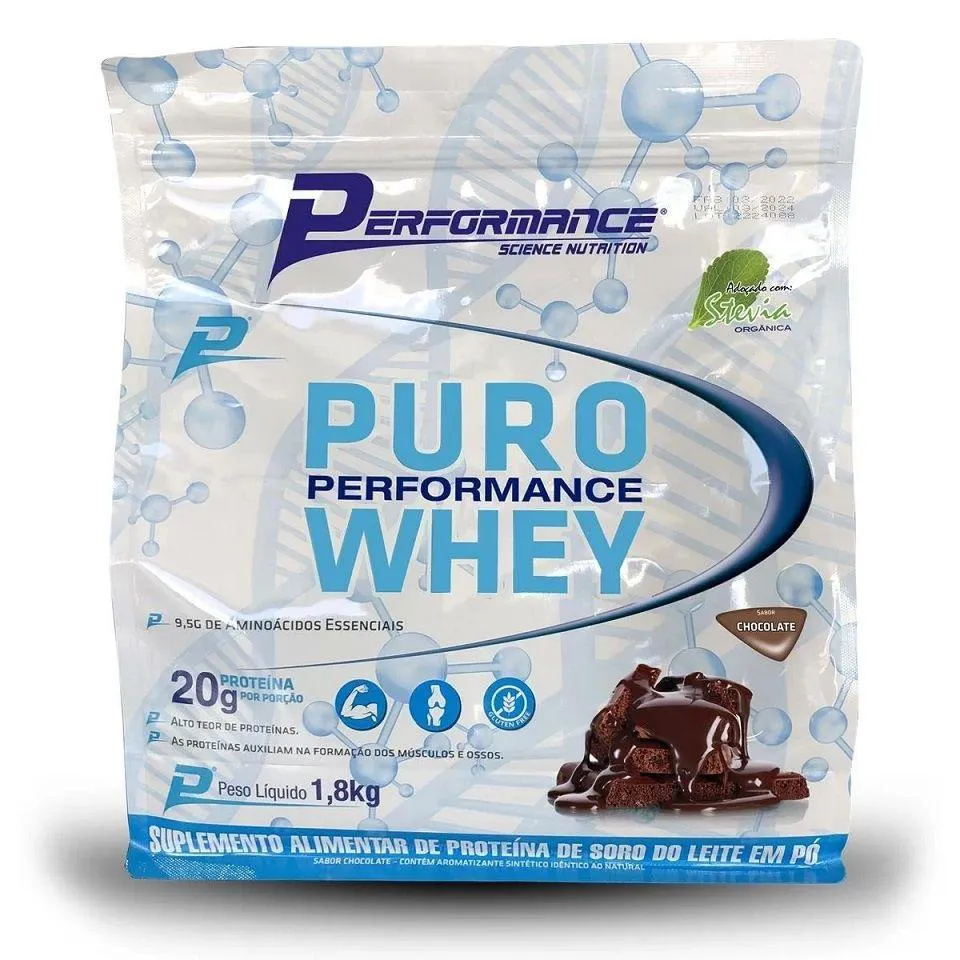PURO PERFORMANCE WHEY REFIL (1,8KG) - SABOR: CHOCOLATE