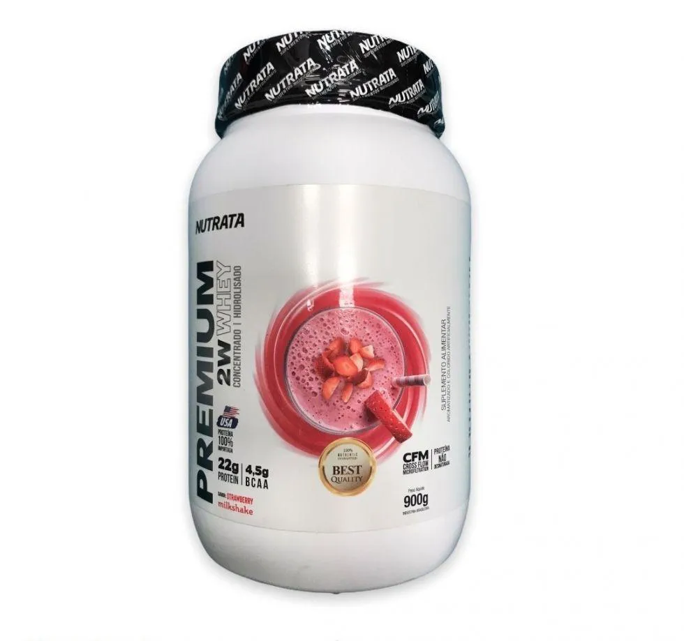 PREMIUM WHEY (900G) - SABOR: MORANGO