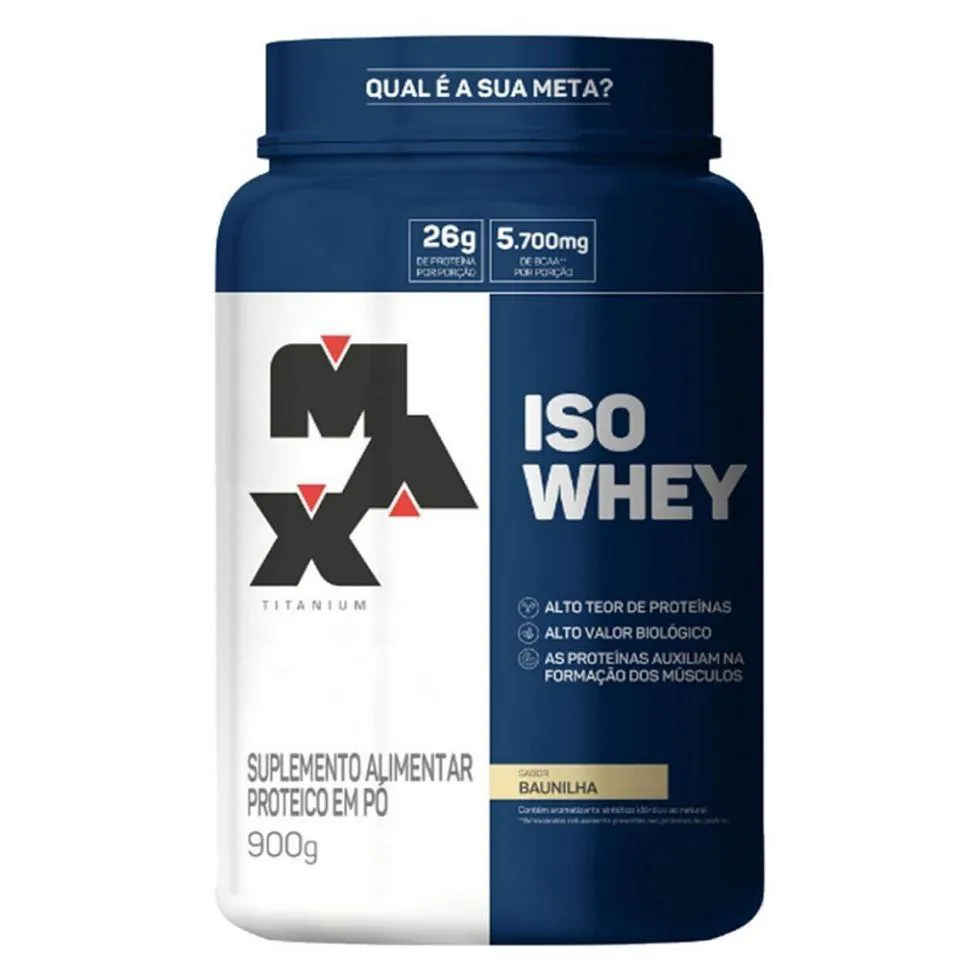 ISO WHEY (900G) - SABOR: BAUNILHA