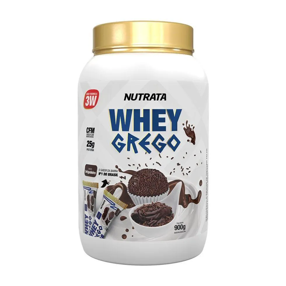 WHEY GREGO (900G) - NOVA FóRMULA - SABOR: BRIGADEIRO