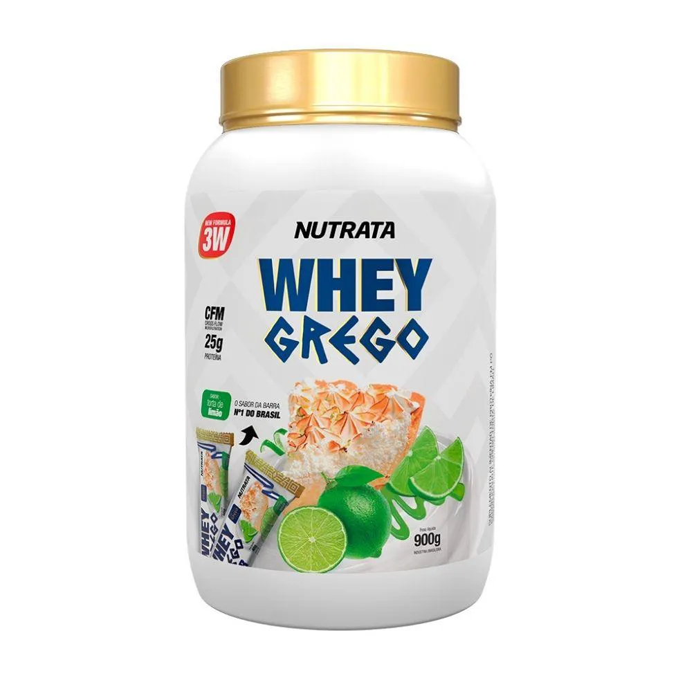 WHEY GREGO (900G) - NOVA FóRMULA - SABOR: TORTA DE LIMãO