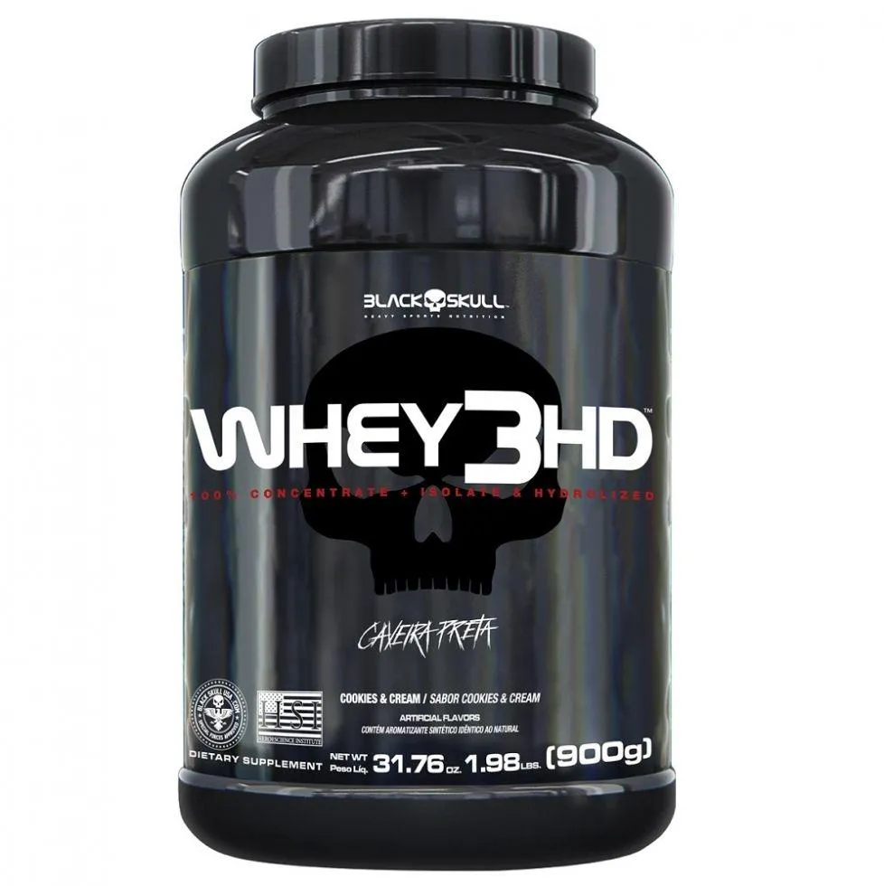 WHEY 3HD (900G) - NOVA FóRMULA - SABOR: COOKIES E CREAM
