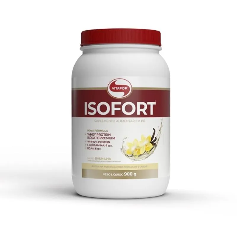 Whey Protein Isolada Vitafor ISOFort Baunilha 900g
