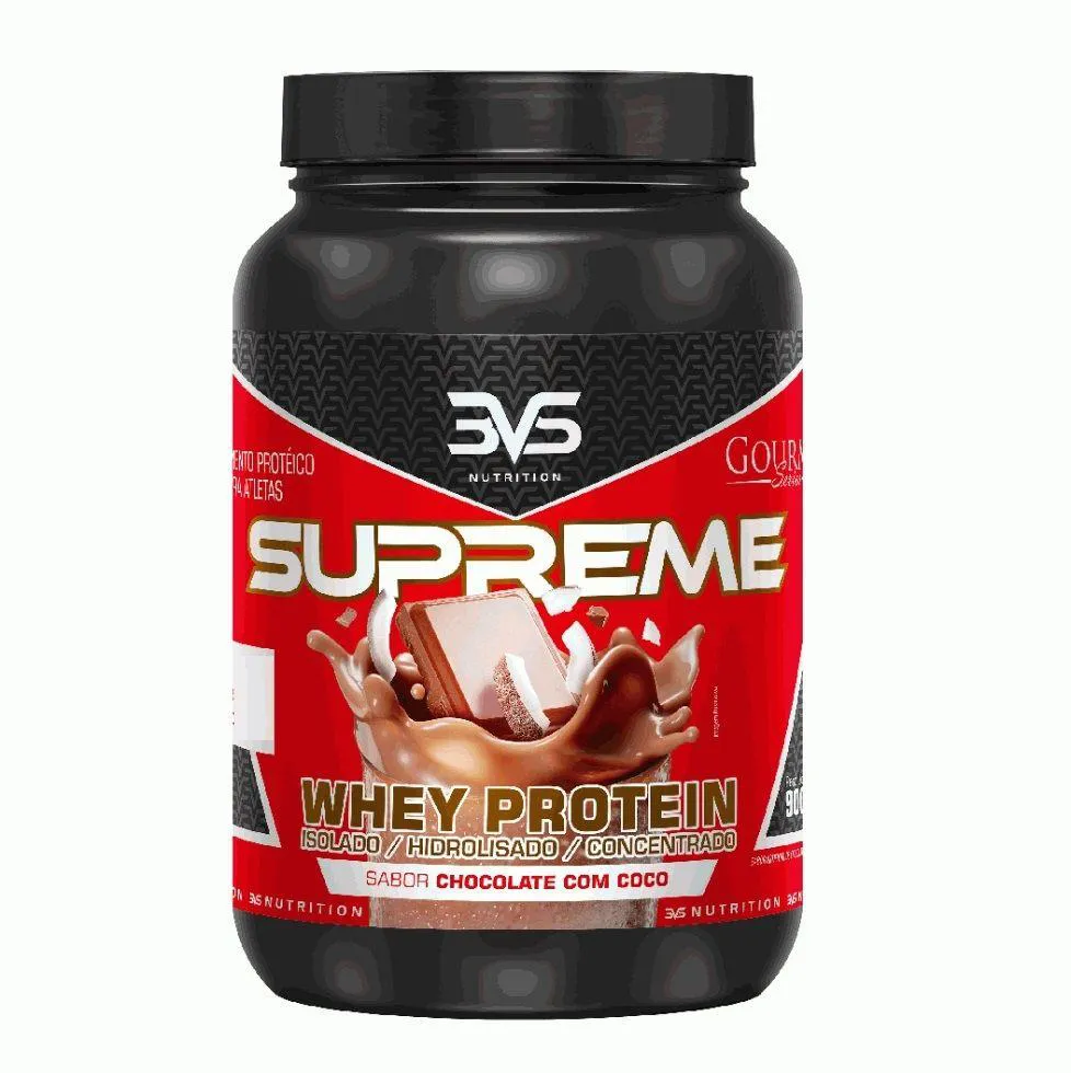 WHEY SUPREME (900G) - SABOR: CHOCOLATE C/ COCO