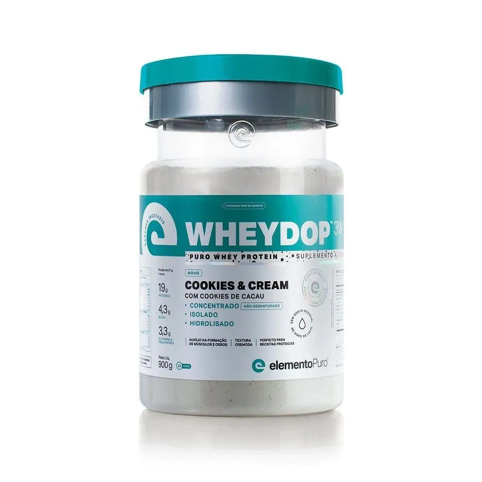 WHEYDOP 3W (900G) - SABOR: COOKIES E CREAM
