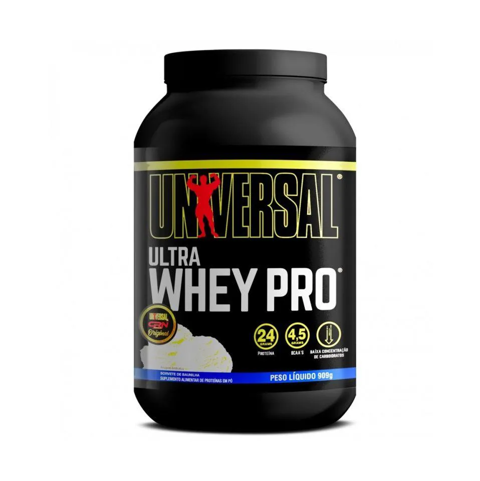 ULTRA WHEY PRO (909G) - SABOR: SORVETE DE BAUNILHA