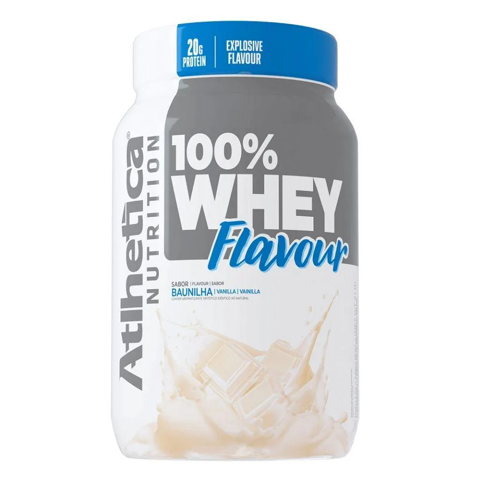 100% WHEY FLAVOUR (900G) - SABOR: BAUNILHA