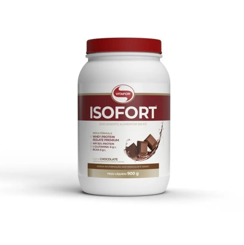Whey Protein Isolada Vitafor ISOFort Chocolate 900g