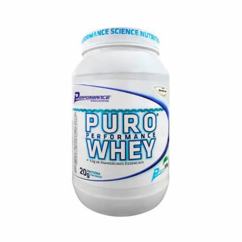 PURO PERFORMANCE WHEY (909G) - SABOR: BAUNILHA