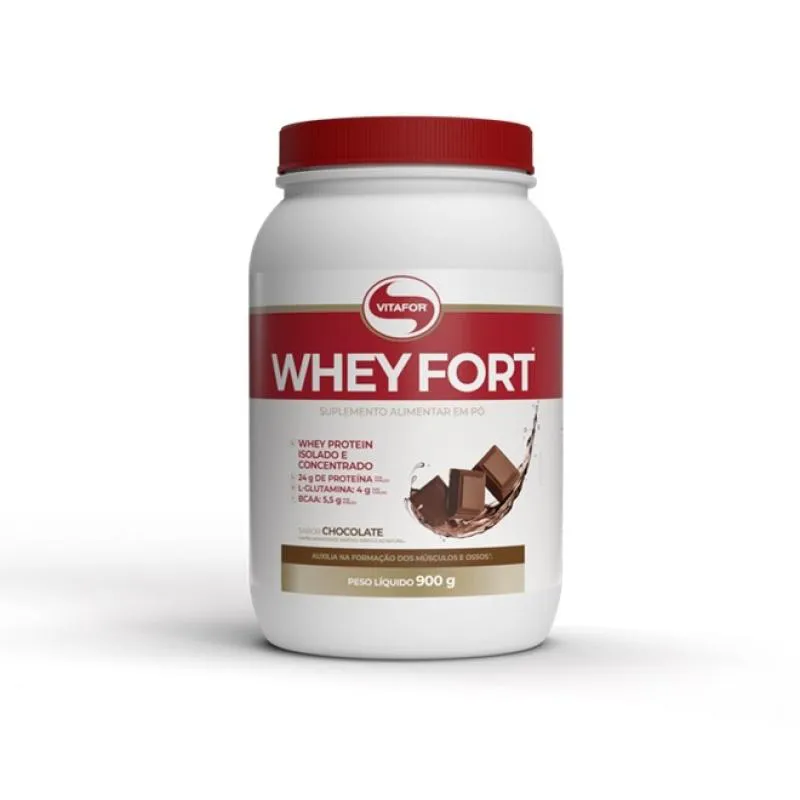 WHEY FORT (900G) - SABOR: CHOCOLATE