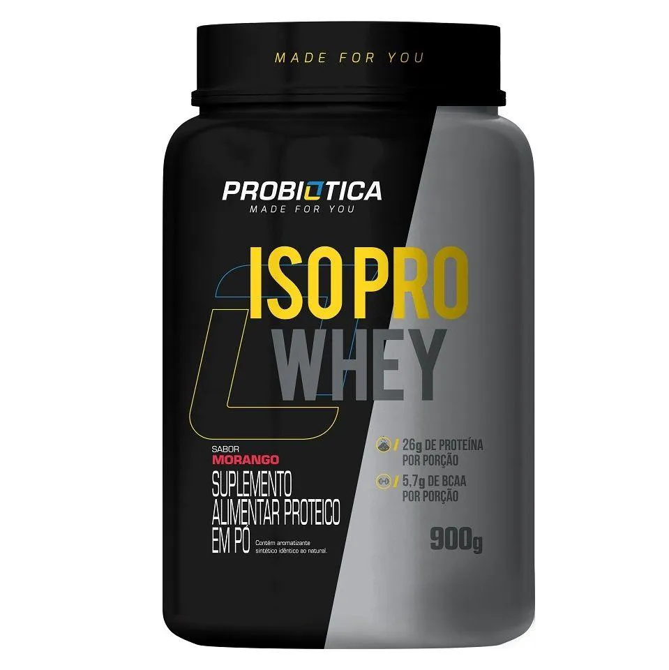 ISO PRO WHEY (900G) - SABOR: MORANGO